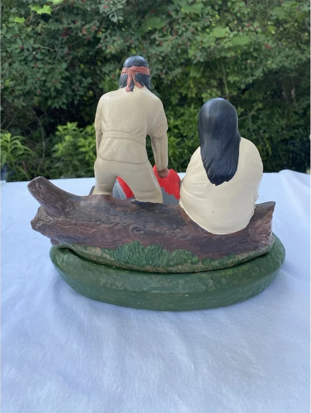 Tampa Bay Mold Company Native American Campfire Light, 1993 (Light Not Include)